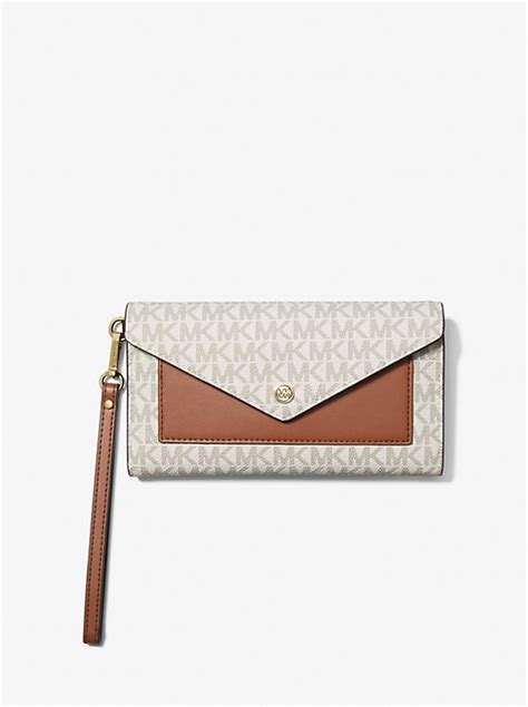 michael kors iphone 15 pro max|Jet Set Signature Logo Smartphone Wristlet .